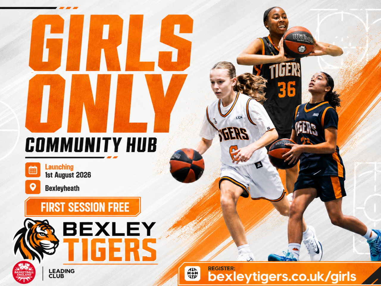A Court of Their Own: Bexley Tigers Launch First Girls-Only Community Hub in Bexleyheath